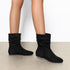DAMEN FLACHE STIEFELETTEN – MODISCHE KURZSTIEFEL MIT NIEDRIGEM ABSATZ – LÄSSIGE BOOTIES FÜR JEDEN TAG